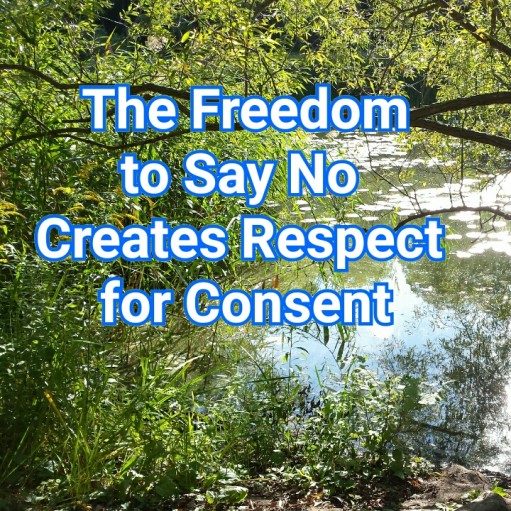 The Freedom to Say No Creates Respect for Consent